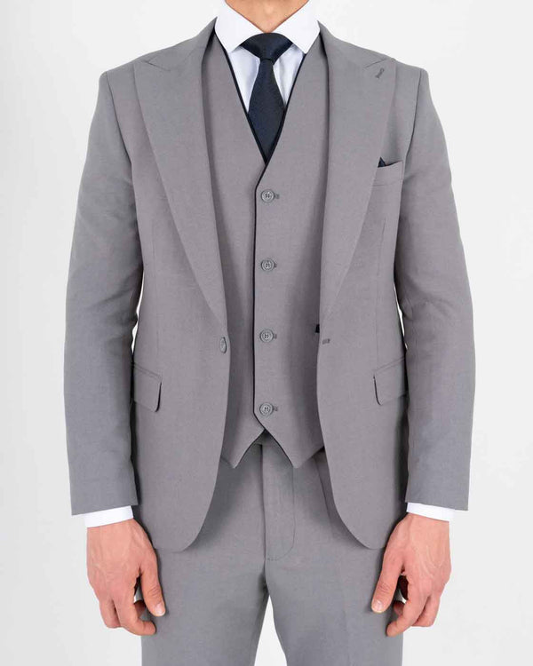 Carlson regular fit dress lys grå