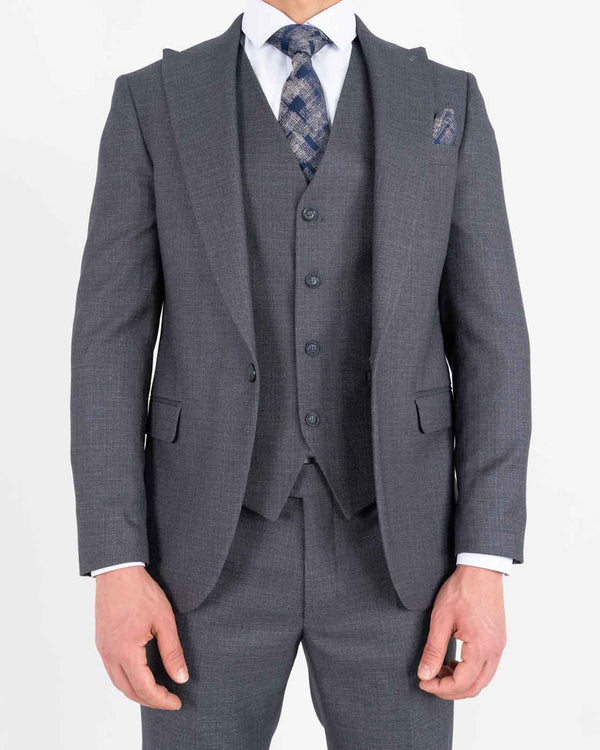 Casper regular fit dress grå