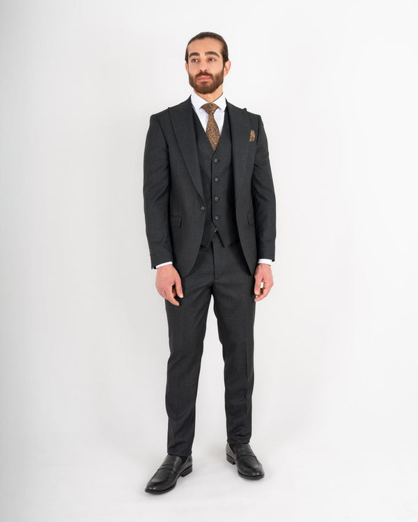 Edvard regular fit dress grafitt