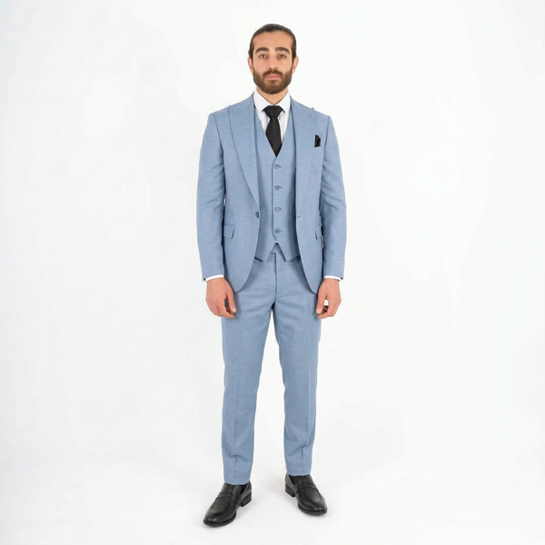 Edvard regular fit dress blå