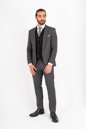 Edvard regular fit dress kullgrå