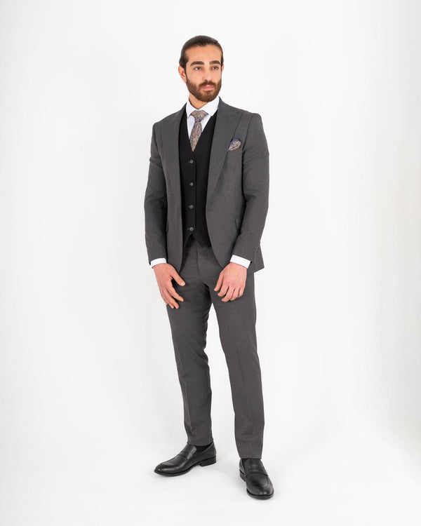 Edvard regular fit dress kullgrå
