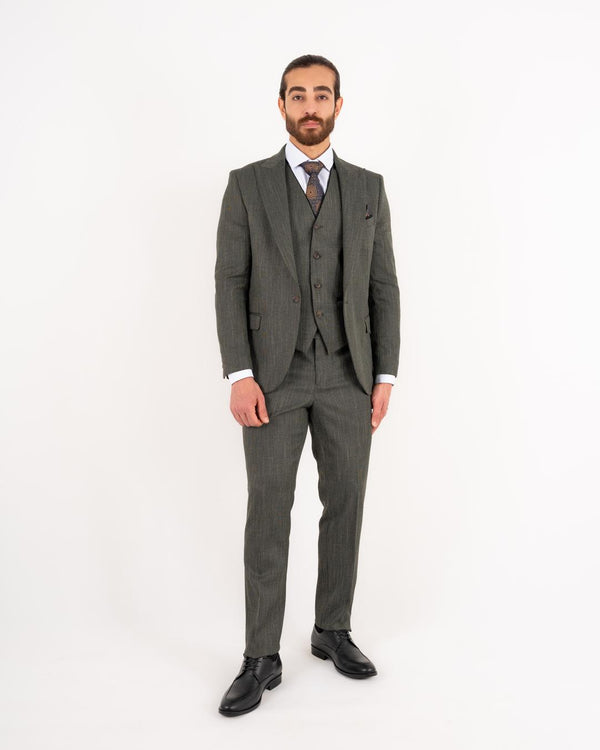 Edvard regular fit dress grønn