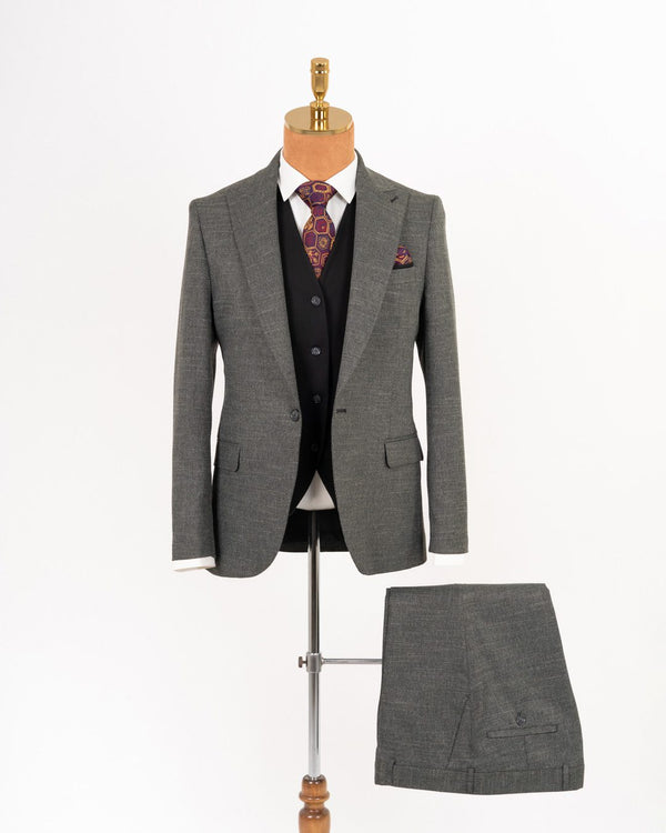 Edvard regular fit dress lys grå