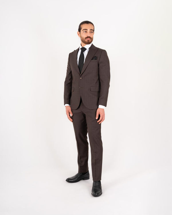 Frankia regular fit dress mørk brun