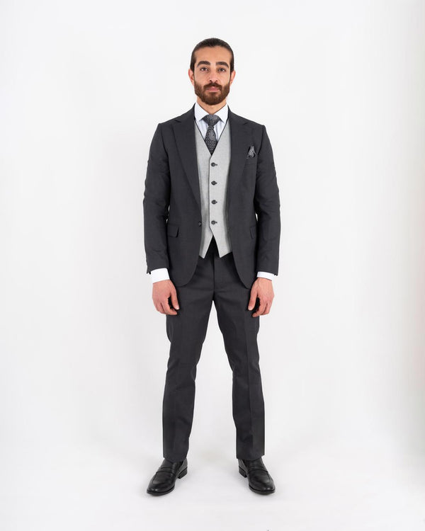 Fredrik regular fit med tosidig vest dress kullgrå