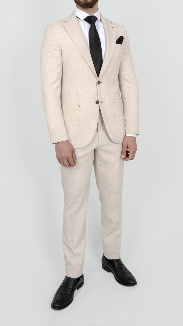 Haakon regular fit dress krem
