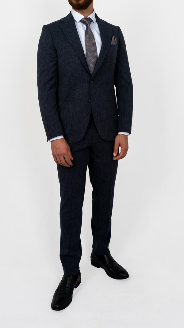Haakon regular fit dress marineblå