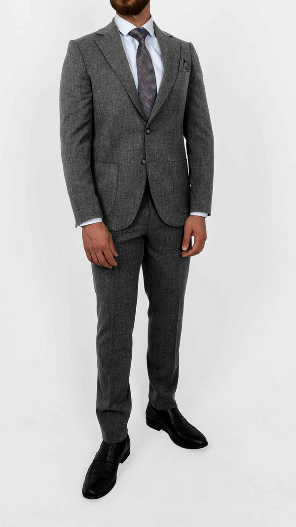 Haakon regular fit dress kullgrå