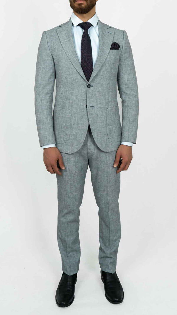 Haakon regular fit dress grå