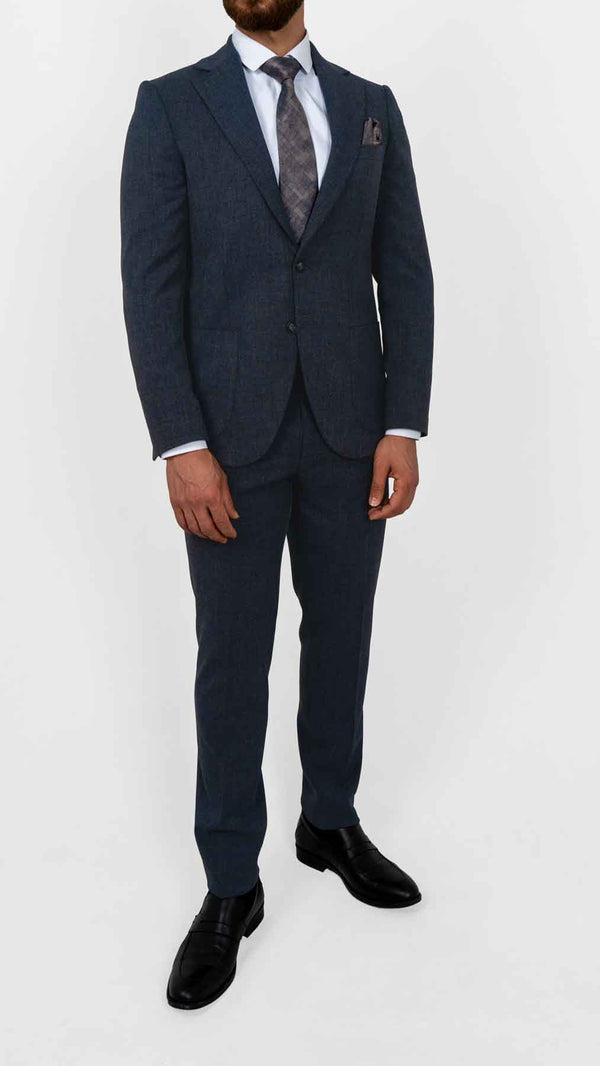 Haakon regular fit dress marineblå