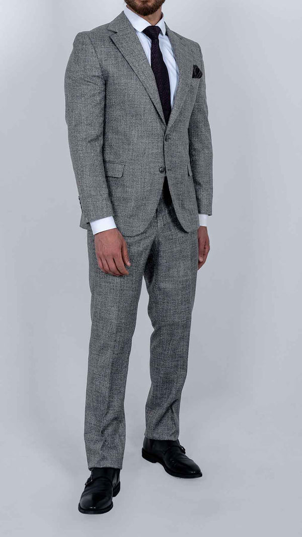 Halvard regular fit dress grå