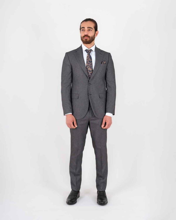 Henrik regular fit dress grå