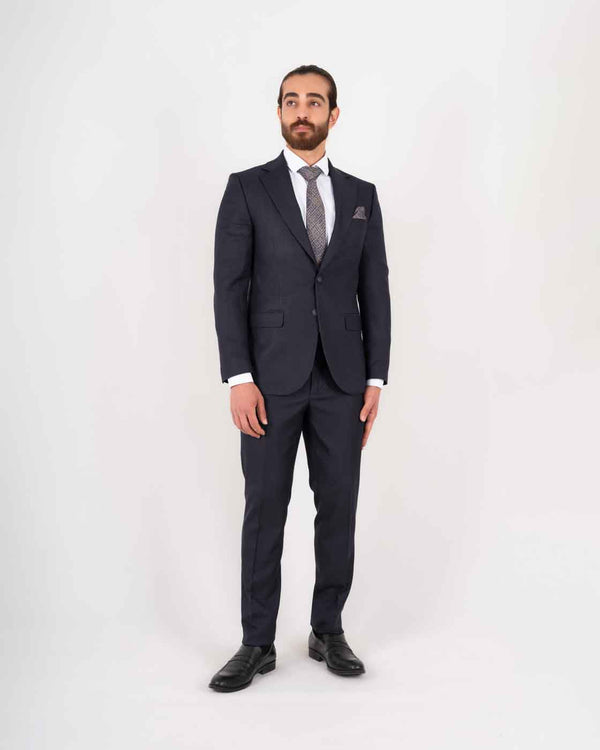 Henrik regular fit dress marineblå