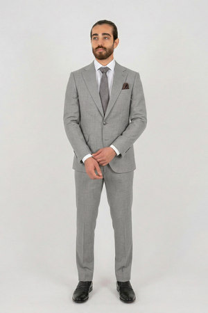 Ivar regular fit dress lys grå