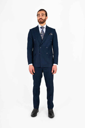 Johan regular fit dress marineblå