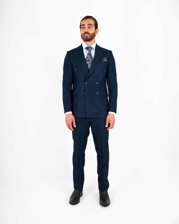 Johan regular fit dress marineblå