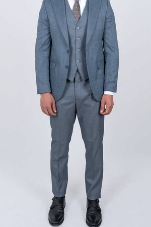 Magnus regular fit dress mørk blå