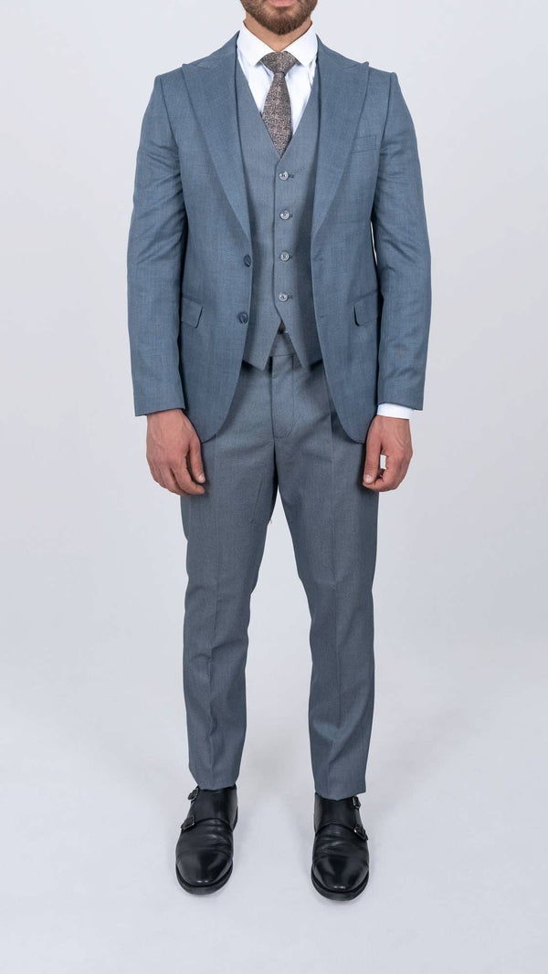 Magnus regular fit dress mørk blå