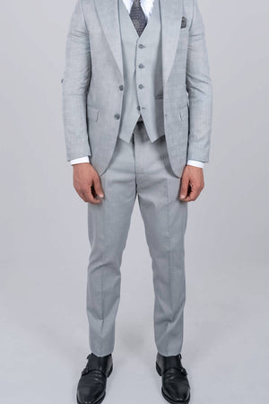 Magnus regular fit dress lys grå