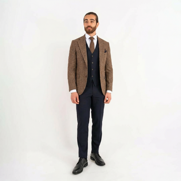 Victor regular fit dress brun