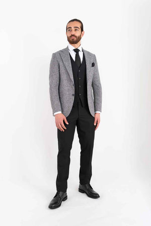 Victor regular fit dress grå