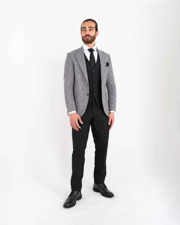 Victor regular fit dress grå